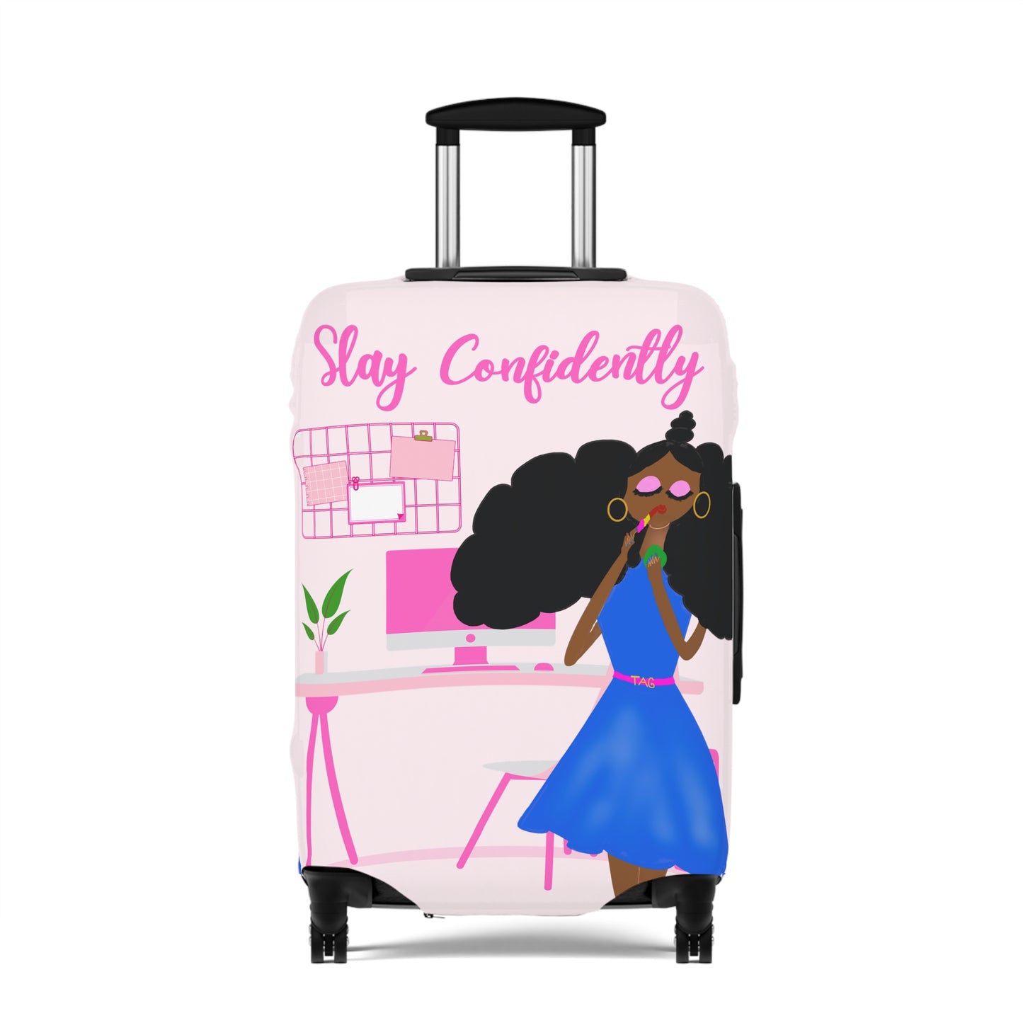 Slay Confidently Luggage Cover by The Artsy Girl