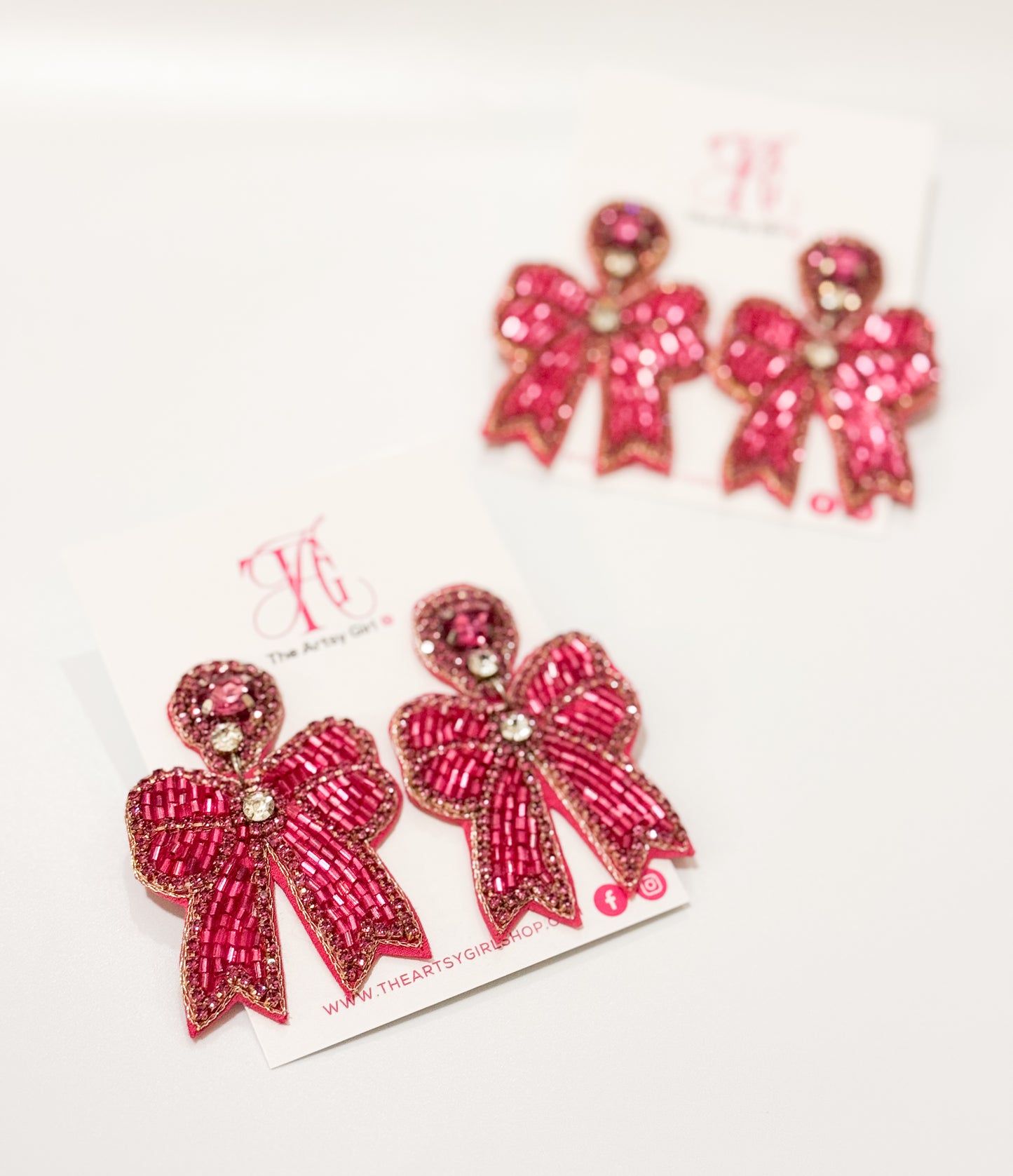 Sugar & Sparkles Bow Earrings