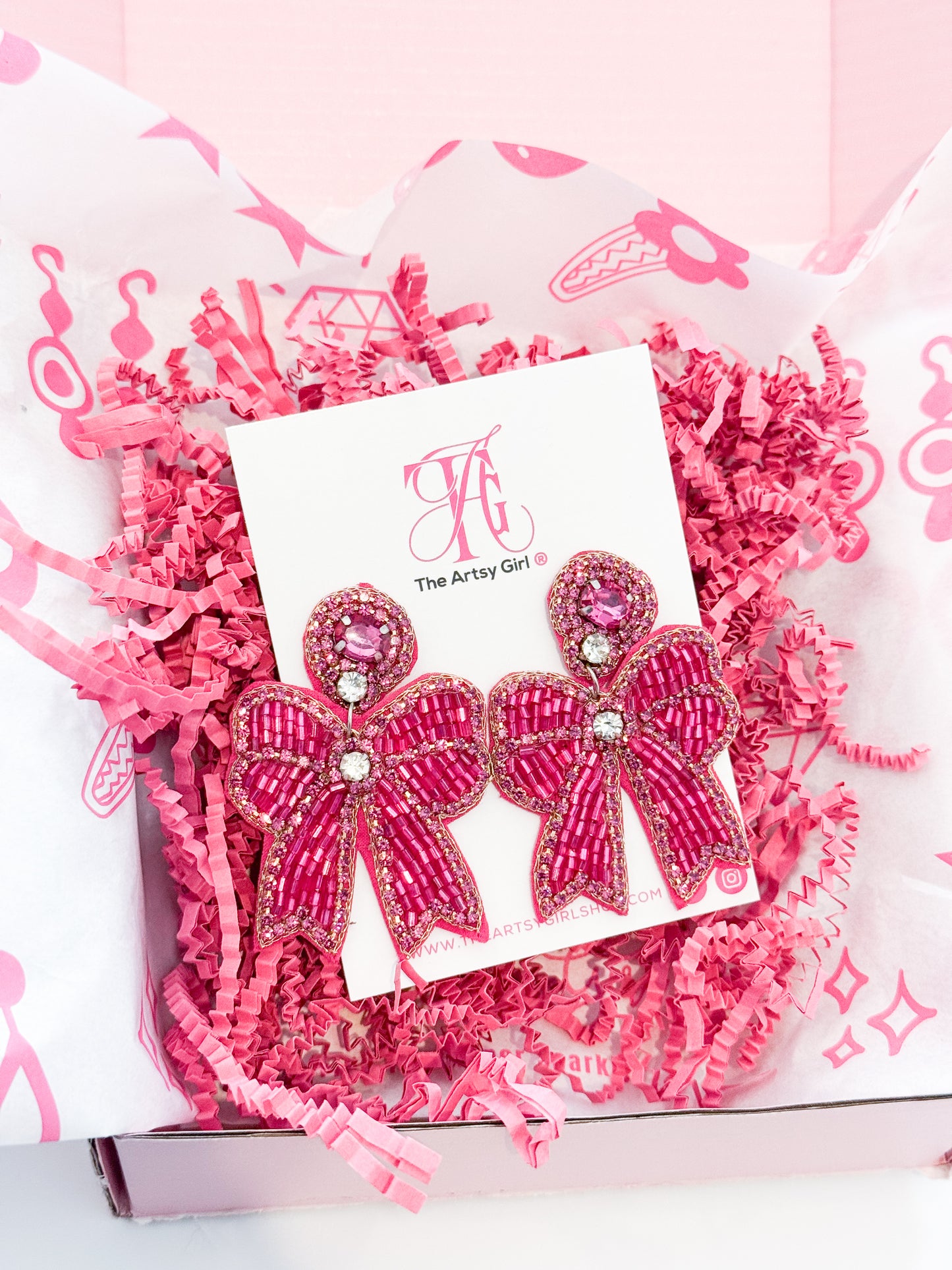 Sugar & Sparkles Bow Earrings
