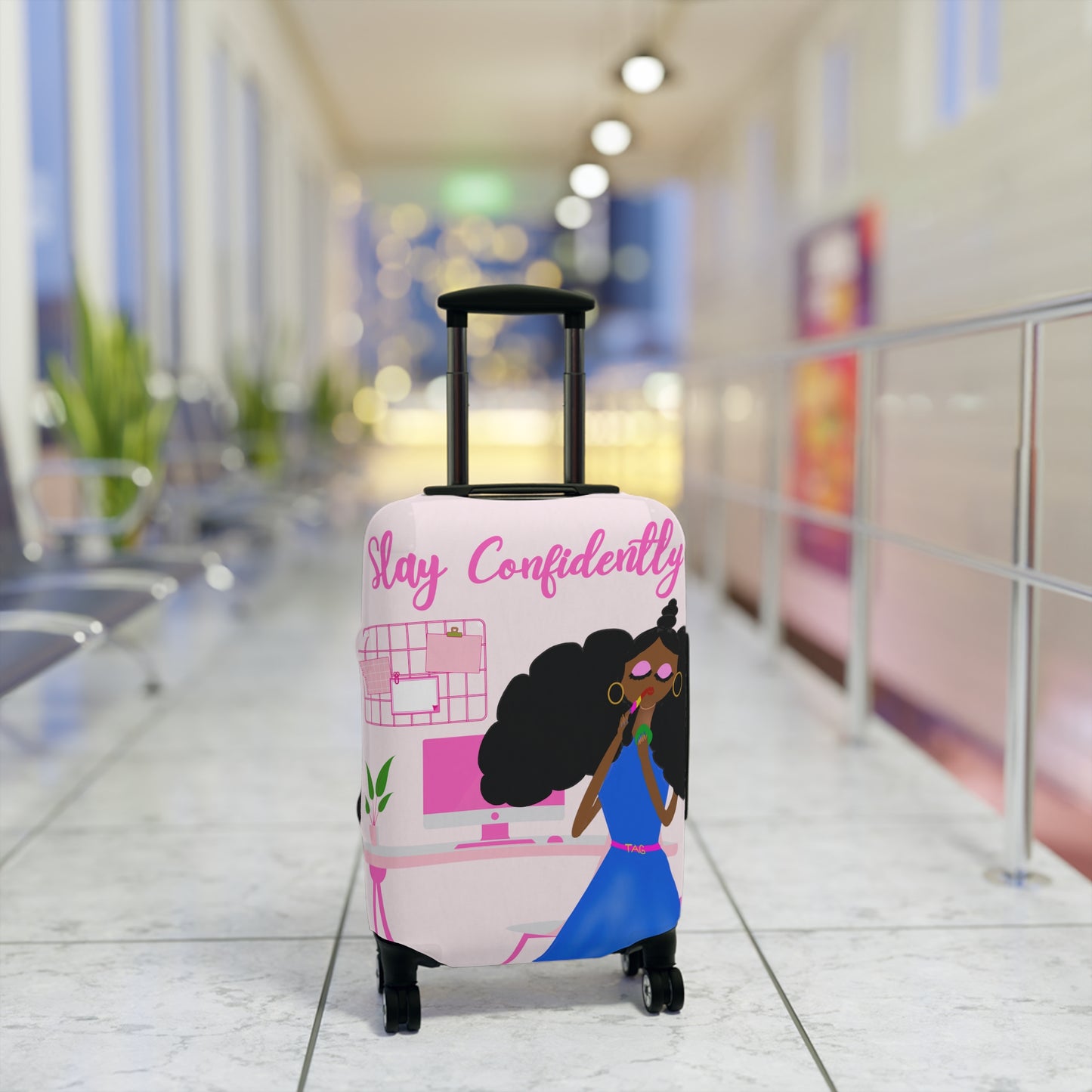 Slay Confidently Luggage Cover by The Artsy Girl
