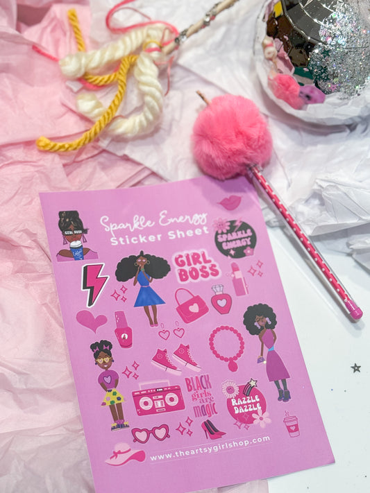 Sparkle Energy Sticker Sheet