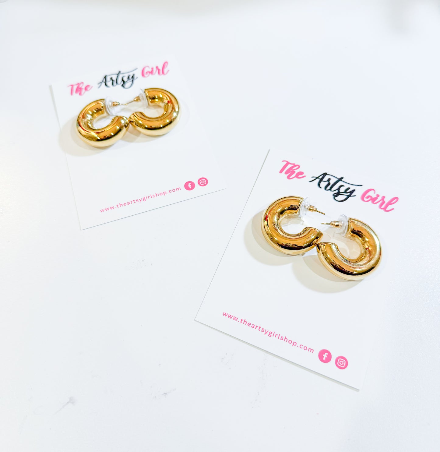 Hoop Earrings Gold Huggies