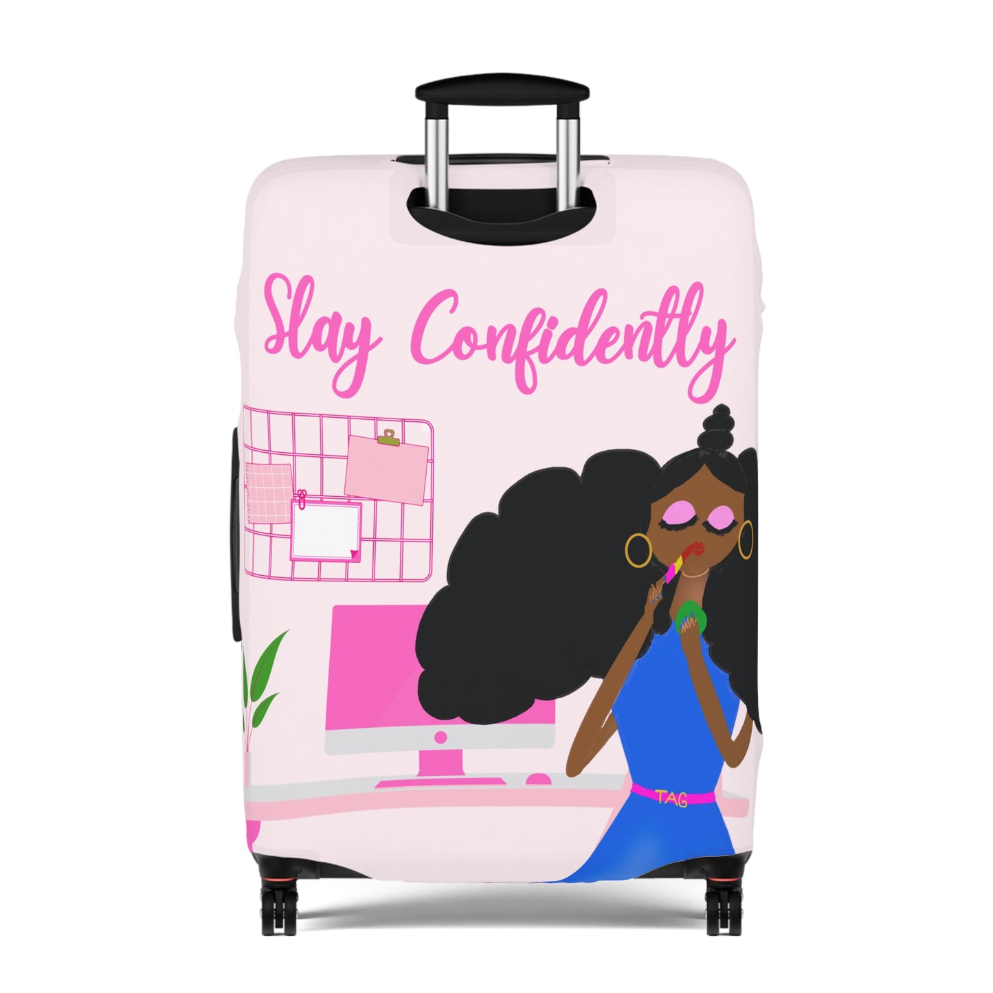 Slay Confidently Luggage Cover by The Artsy Girl