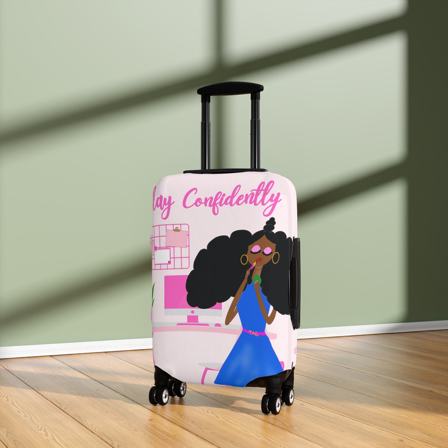Slay Confidently Luggage Cover by The Artsy Girl