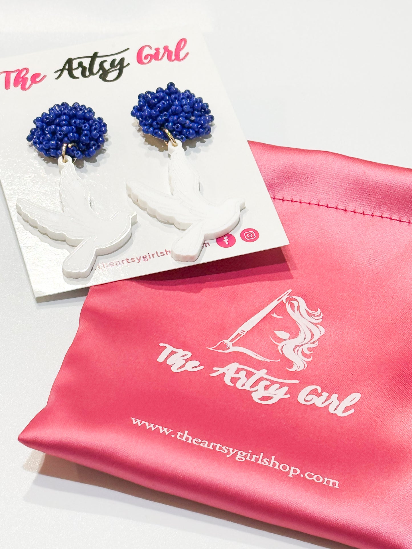 Zeta Phi Beta earrings