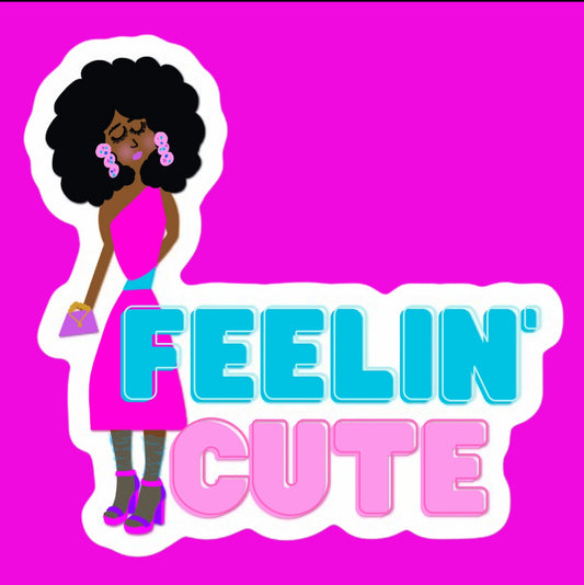 Black girl sticker