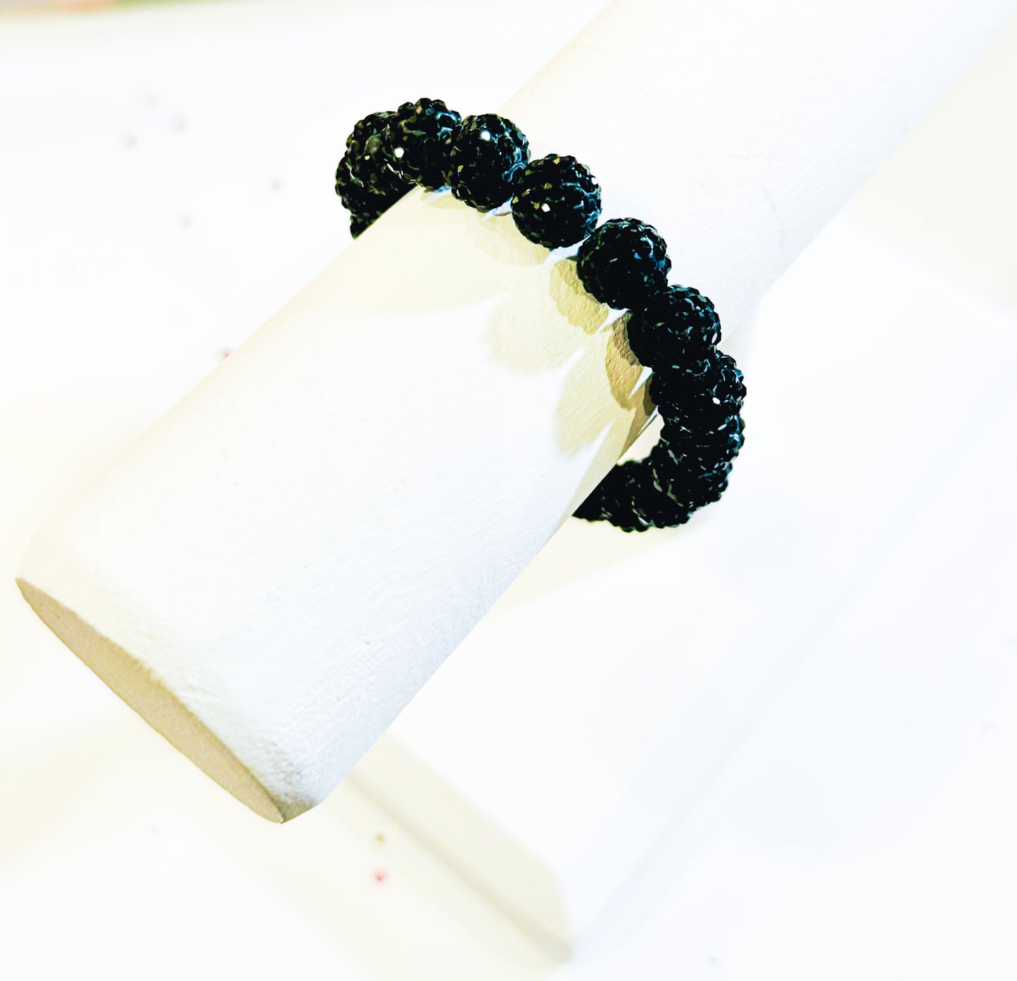Black beaded bracelet