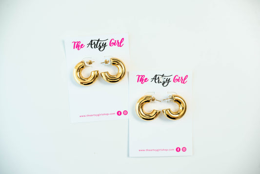 Gold Chunky Earrings