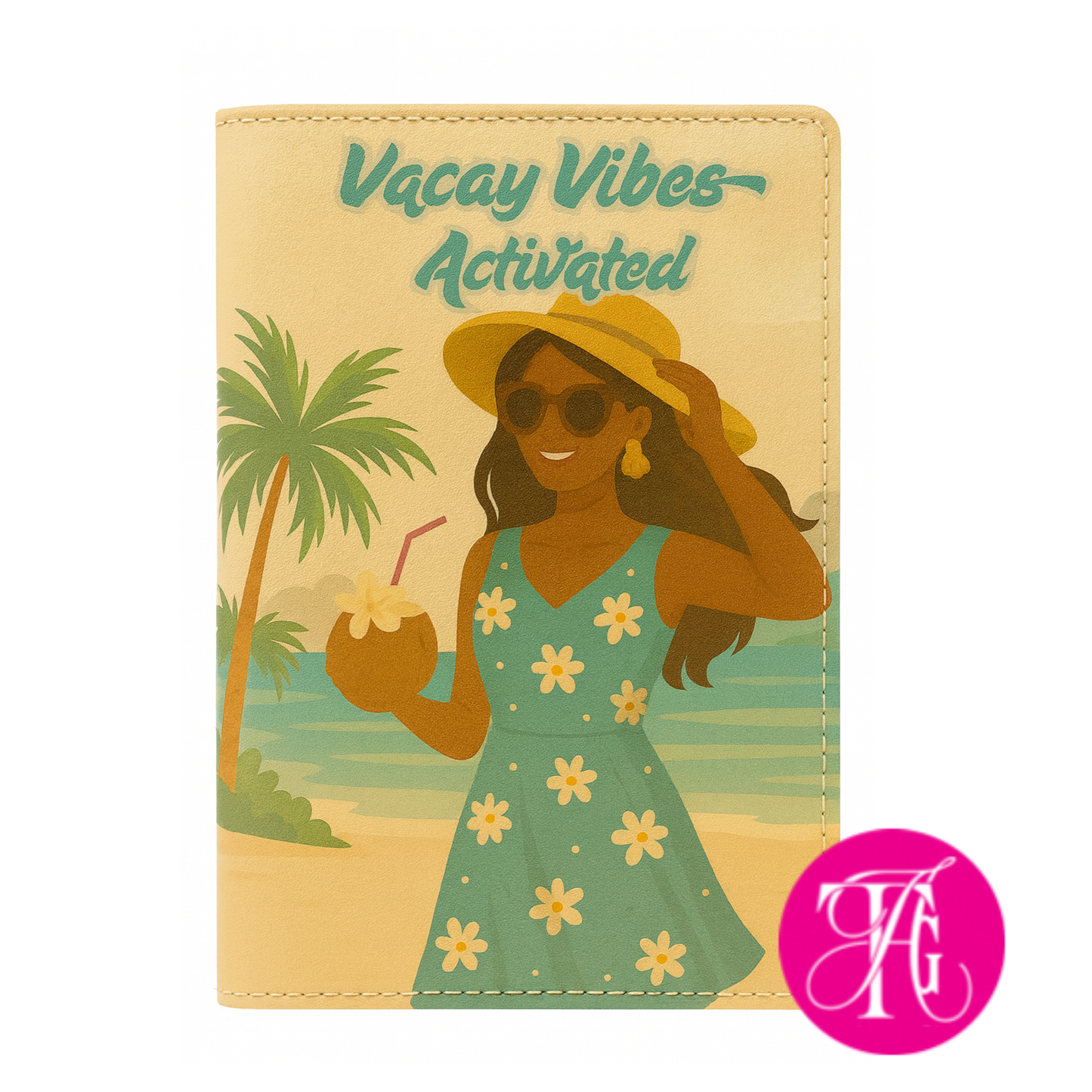 Fly Girl & Sparkle Passport Holder - Beach Girl