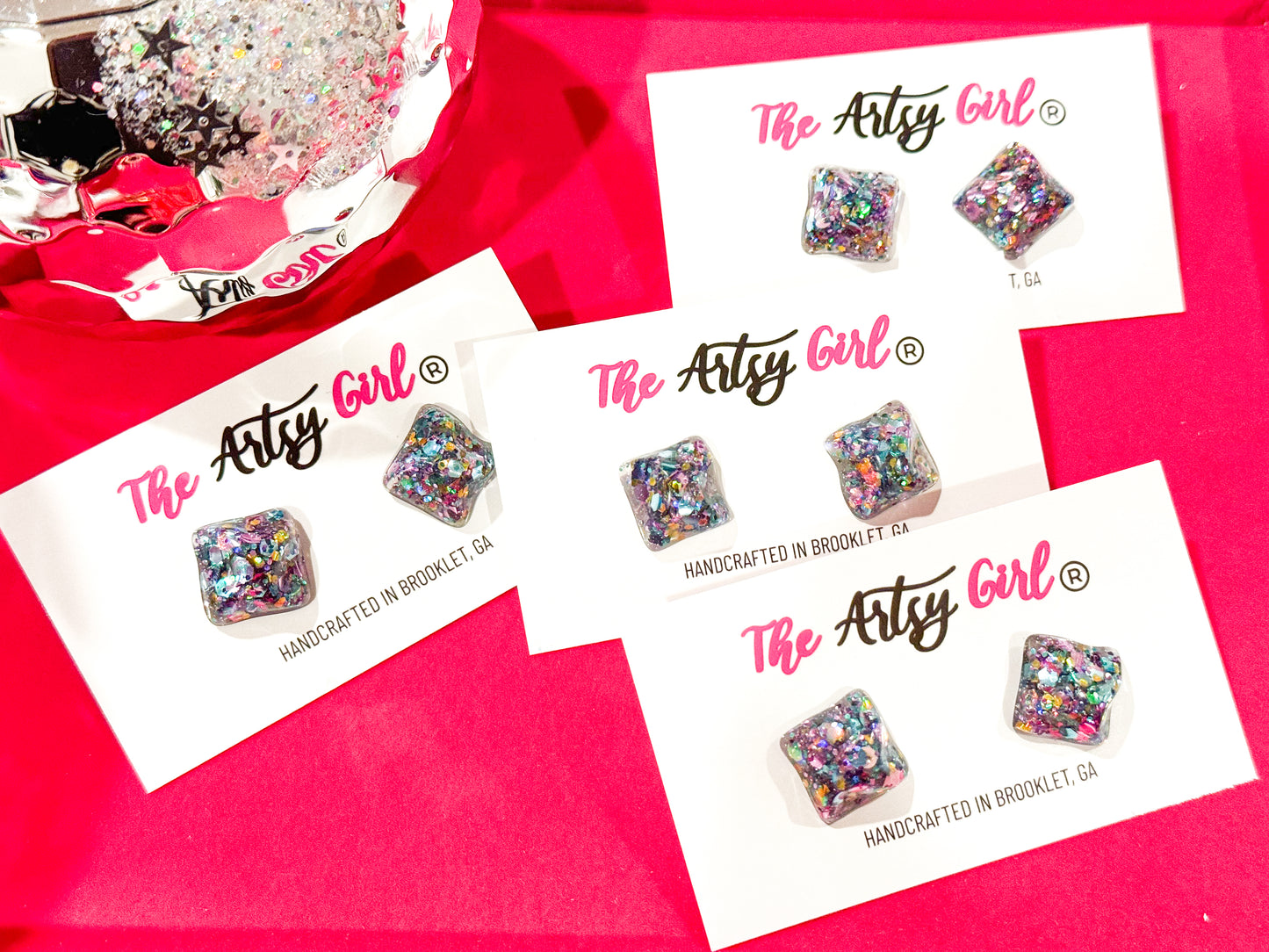 Handmade stud earrings