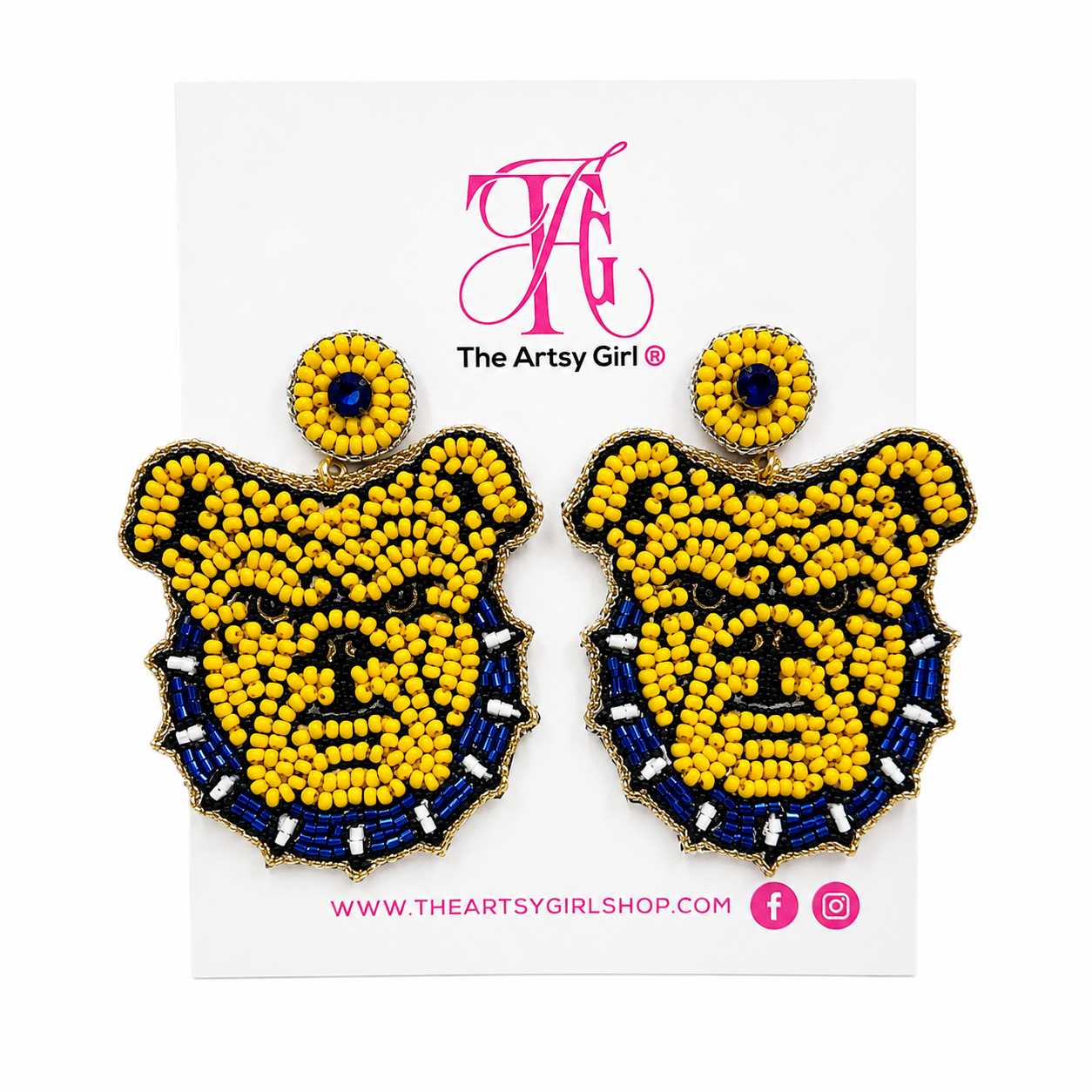NC A&T game day earrings