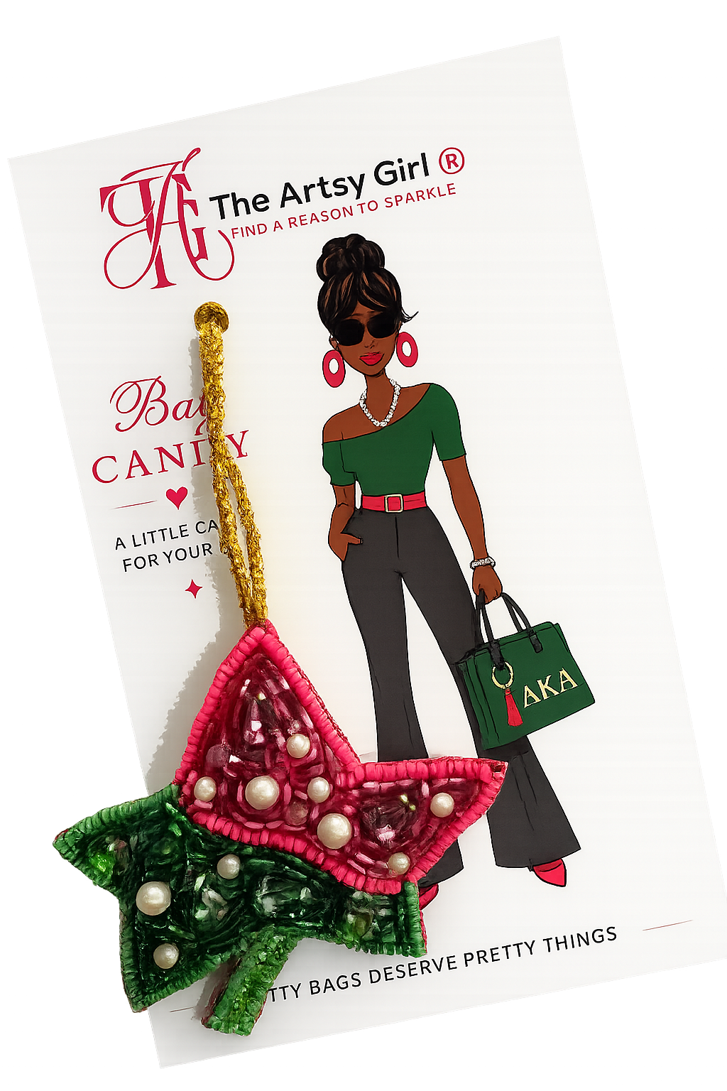 The 1908 Bag Charm by The Artsy Girl®️