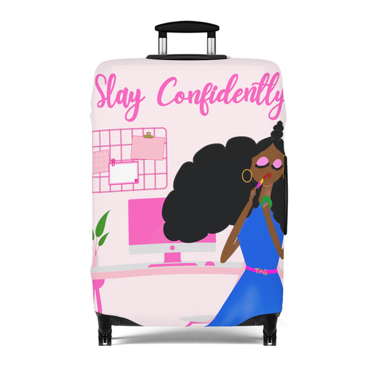 Slay Confidently Luggage Cover by The Artsy Girl