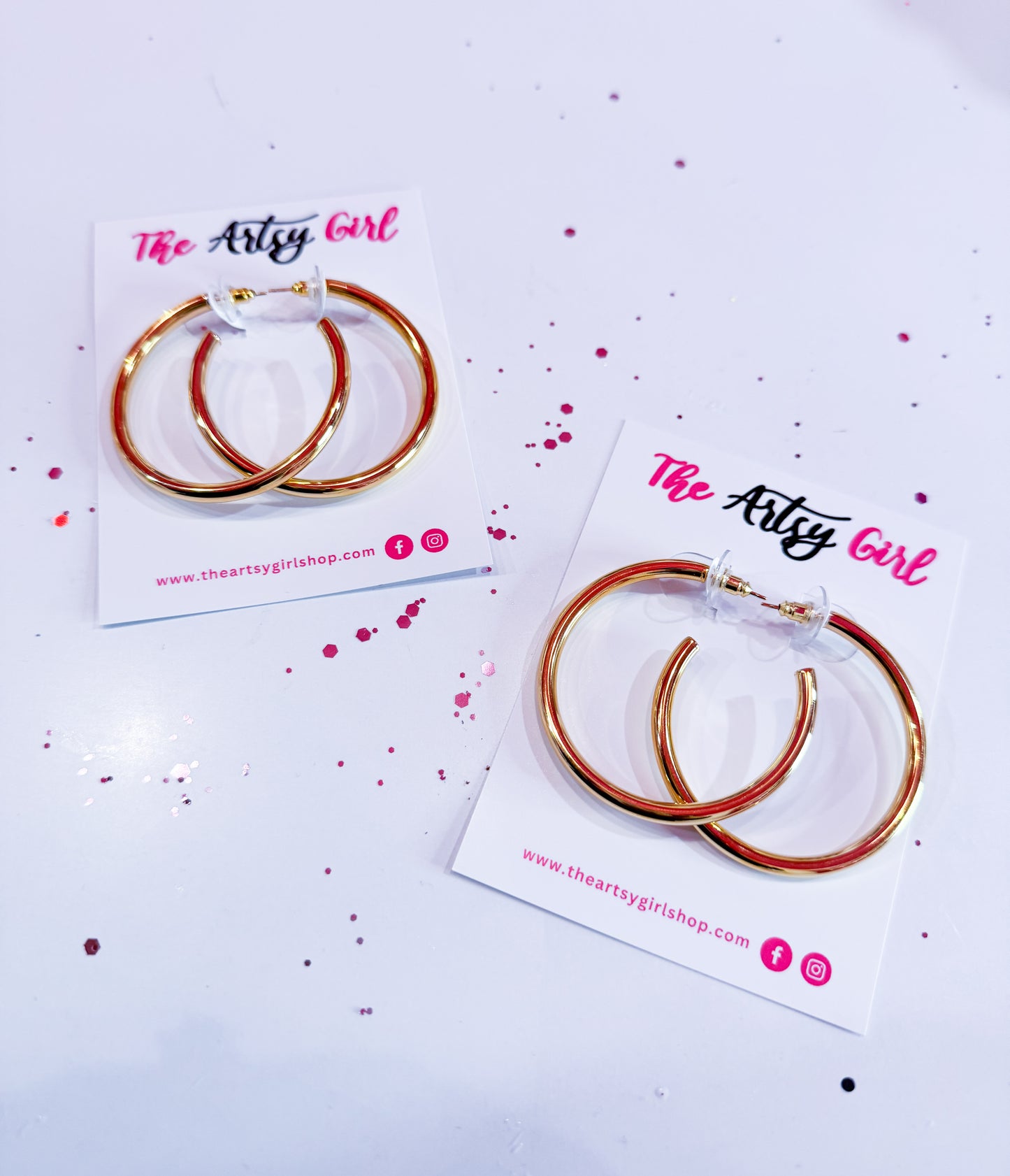 Basic Sparkle Life minimalist gold plated hoop earrings, designed for simplicity and elegance, perfect for elevating your everyday style with timeless chic.