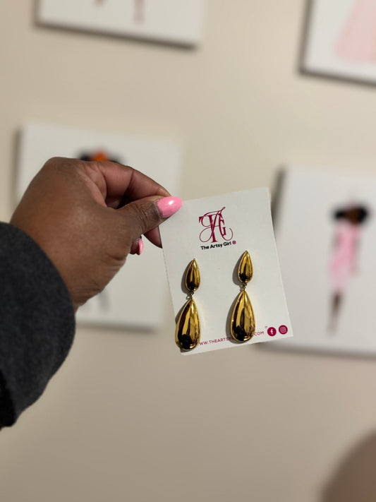 Gold Luxe Tear Drop