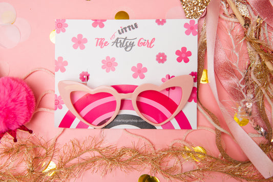 Hearts Sunglasses for Kids - Pink