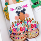 A customer favorite and conversation starter! Birthday Cake earrings adorned with bright, happy colors, featuring candle embellishments and a post back. Perfect for your next birthday celebration.