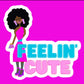 Black girl sticker 