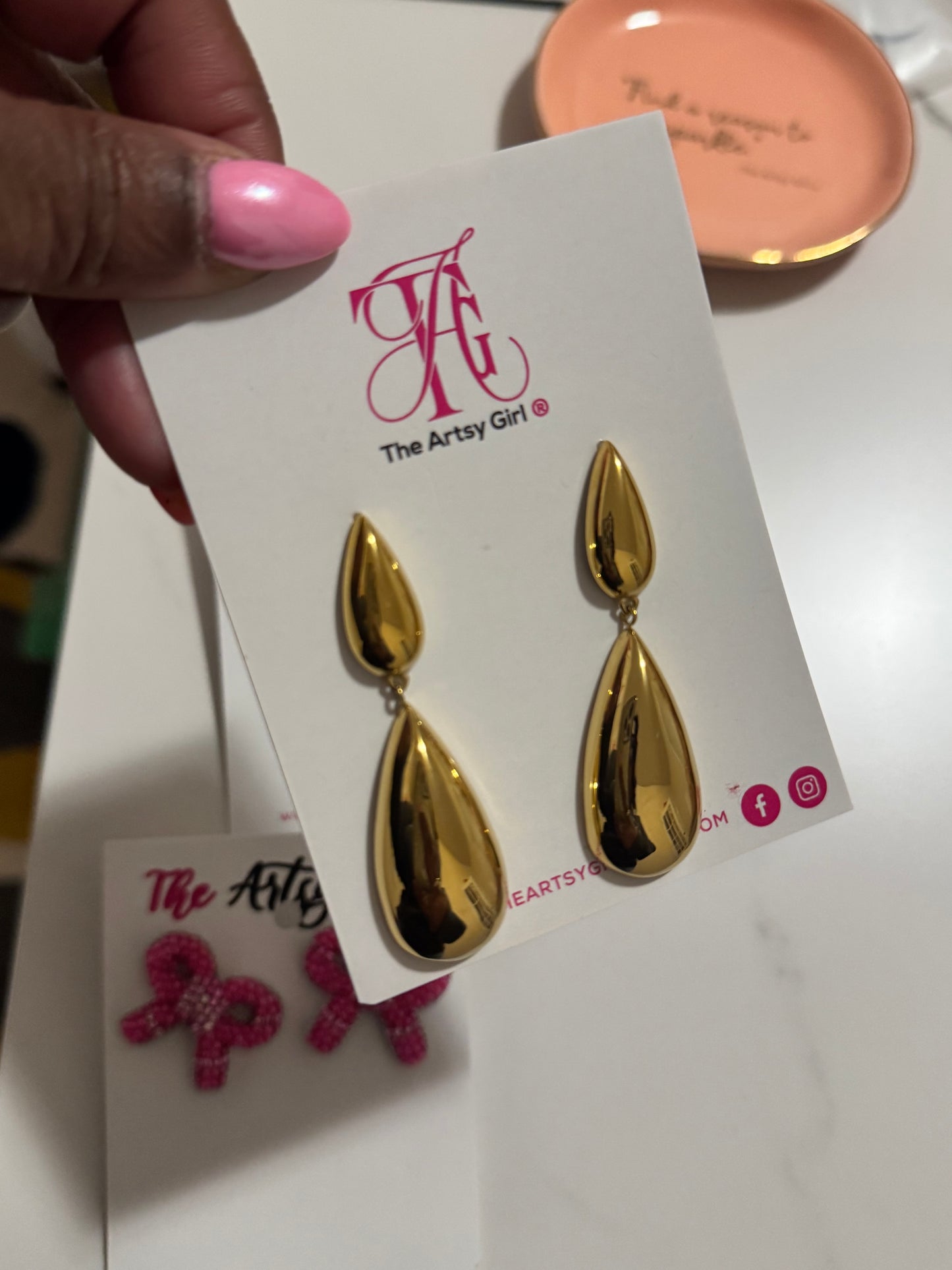 Gold Luxe Tear Drop