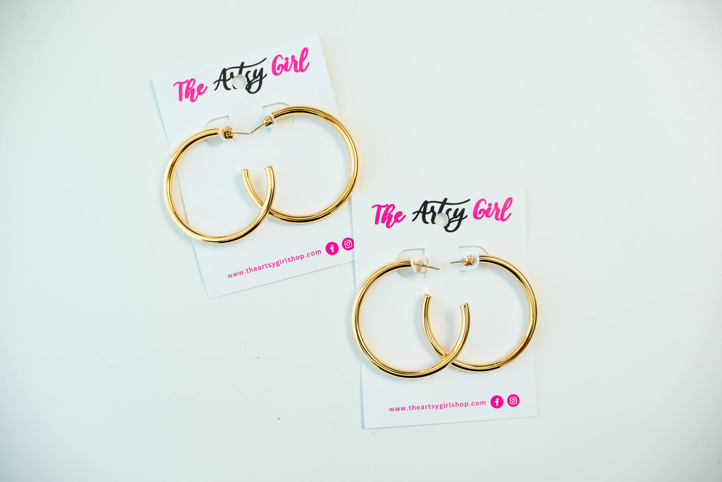 Gold Large Hoops