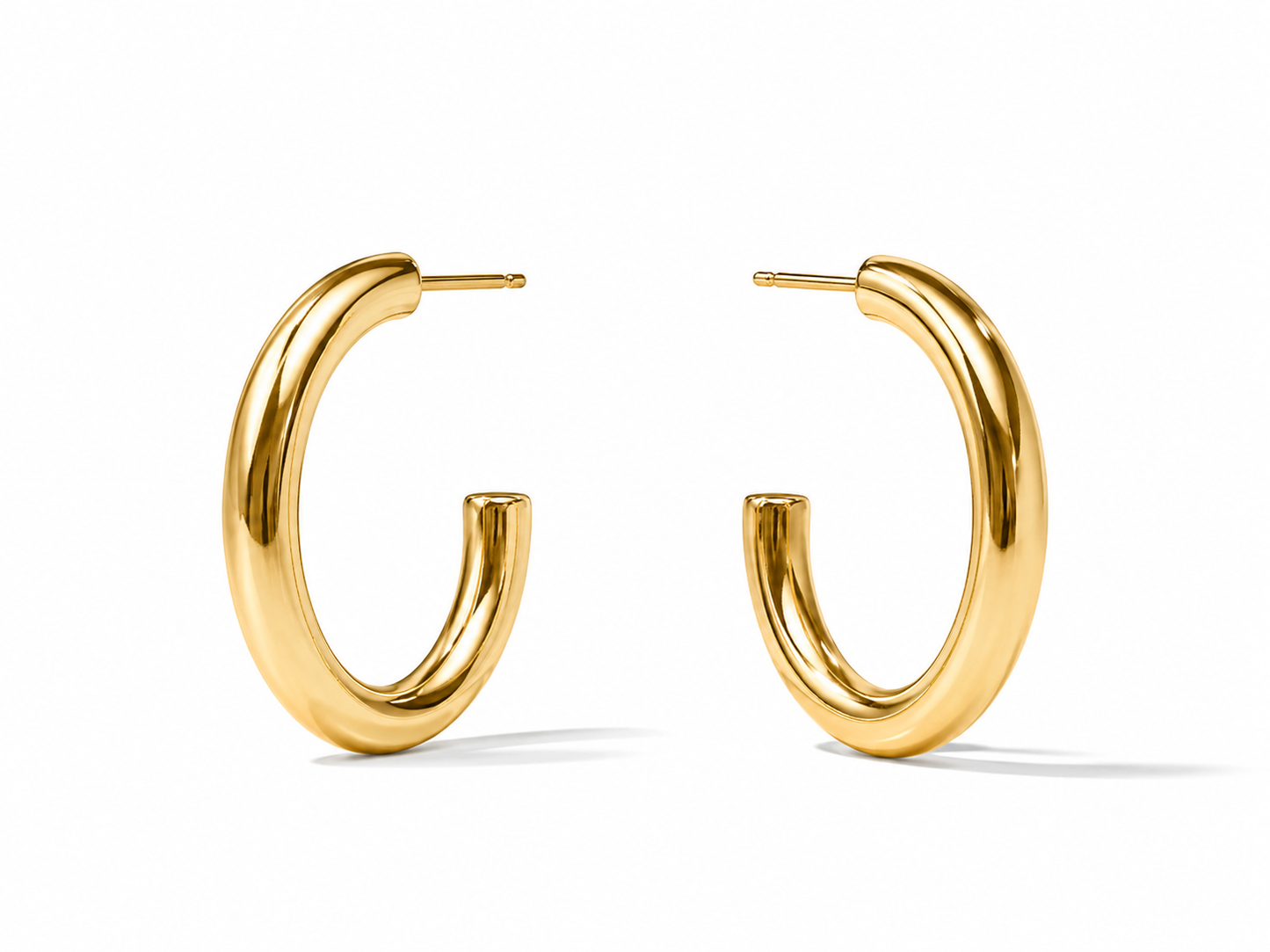 Main Character Gold Hoops