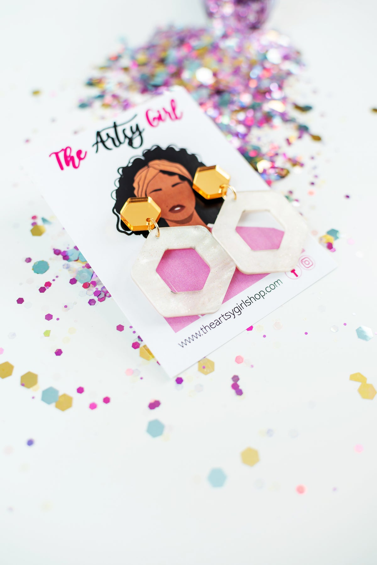 Journey to Me - Gold and Ivory Earrings