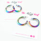 Metallic Me Fabulous Hoops - Rainbow Fizzle