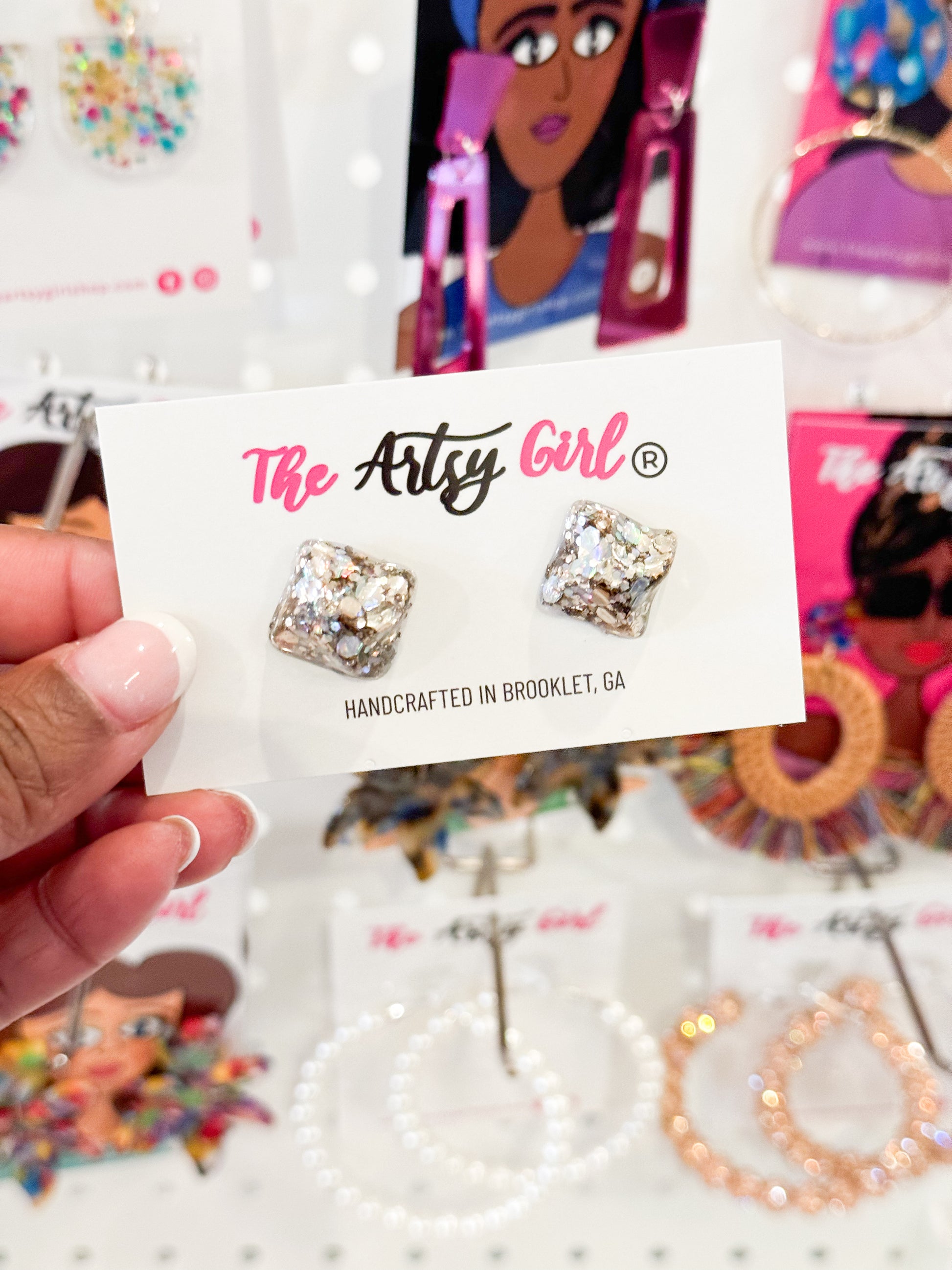 Dazzle Squares - Gold & Silver – The Artsy Girl