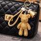 Gold Sparkle Bear Bag Charm