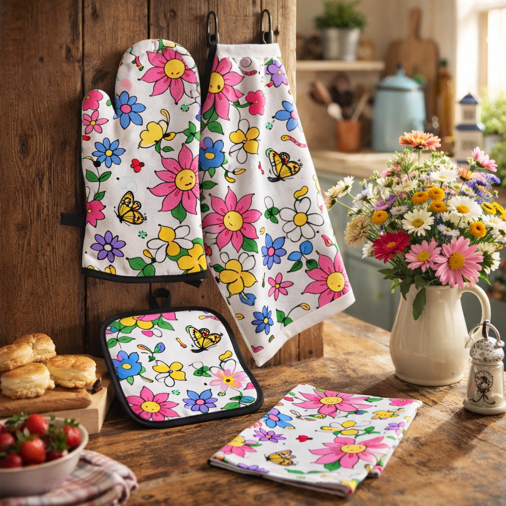 Kitchen Floral Kitchen Set
