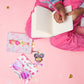 Little Hearts Pocket Notebook - A6 Size (Light Girl)